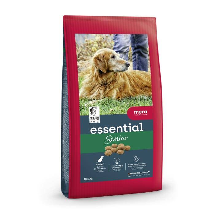 mera essential senior hundmat för hundar över ca 7 år