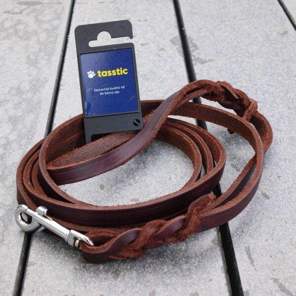 Flätat läderkoppel - tasstic - Bild 4