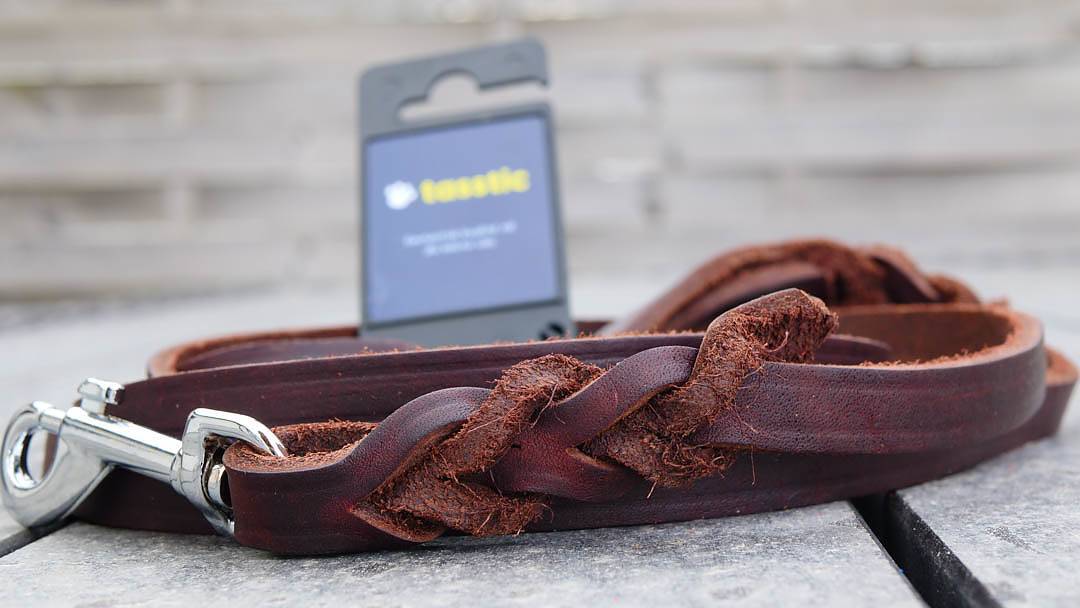 Flätat läderkoppel - tasstic - Bild 5