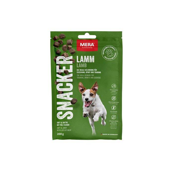 MERA Snacker Lamm 200g - mjukare träningsgodis