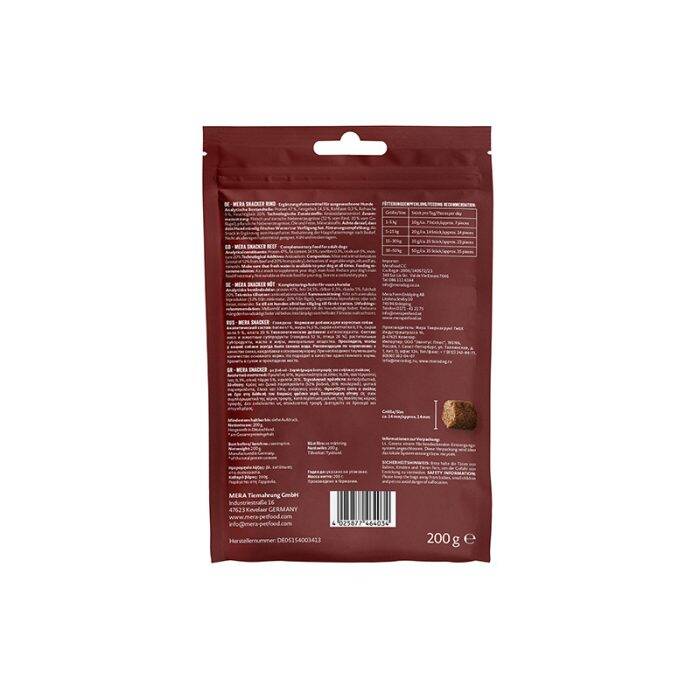 MERA Snacker Nötkött 200g - mjukare träningsgodis - Bild 2