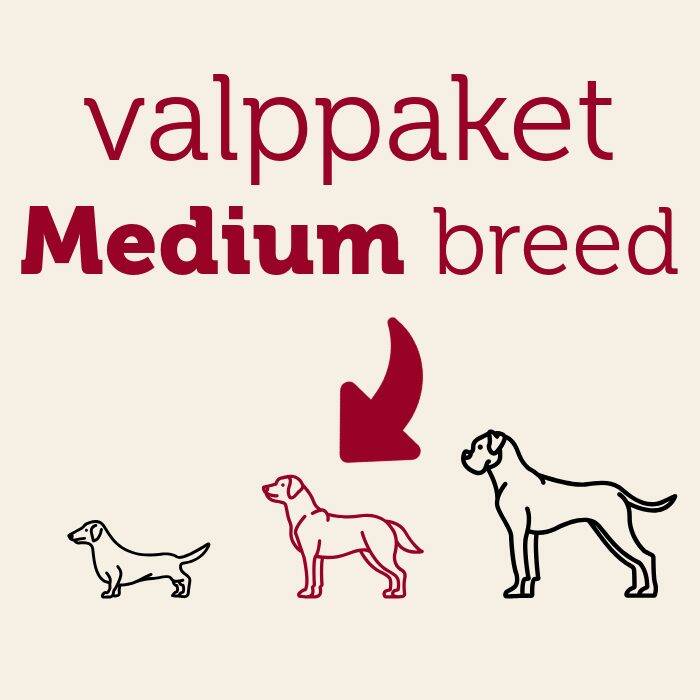Valppaket medium breed, mera petfood valppaket
