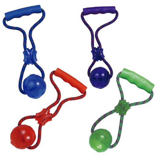 KONG Squeezz Ball med handtag