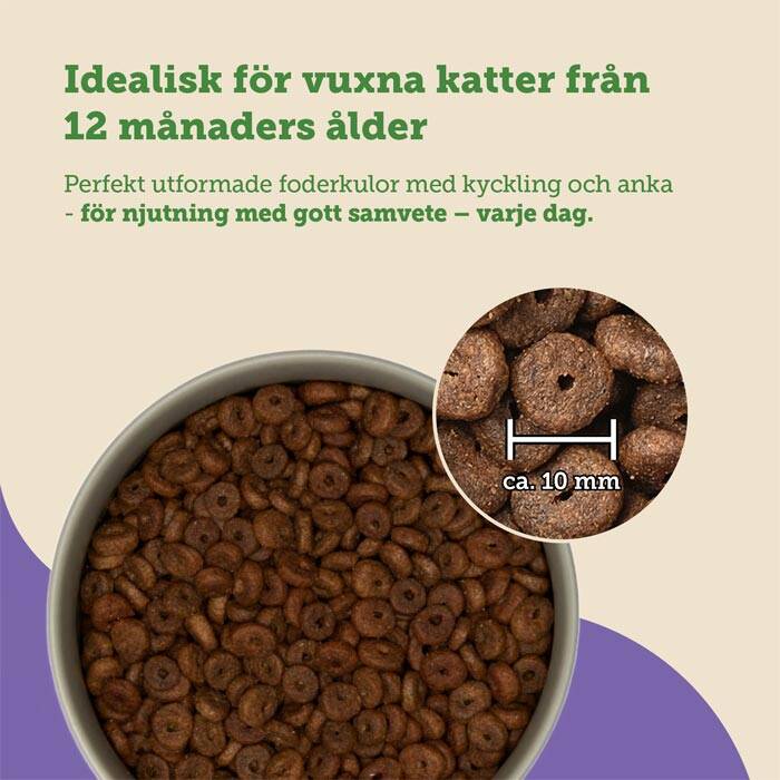 mera cats nature adult duck. spannmålsfri kattmat med anka