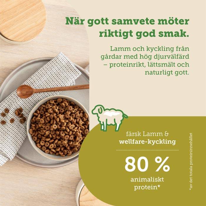 spannmålsfri kattmat med lamm. mera cats nature lamb