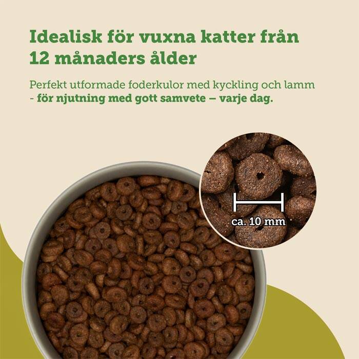 spannmålsfri kattmat med lamm. mera cats nature lamb