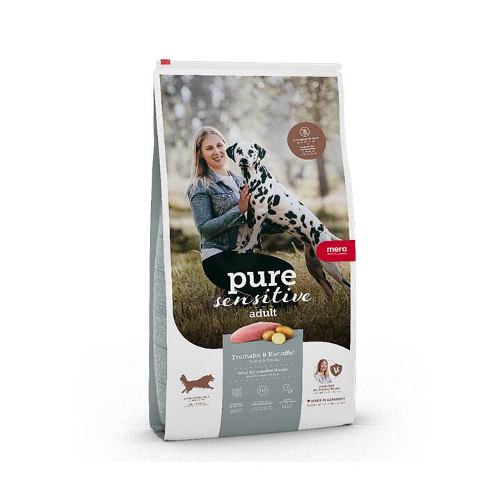 mera pure sensitive kalkon och potatis med färskt kött