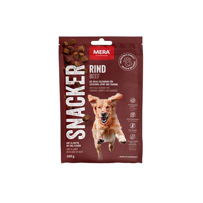 MERA Snacker Nötkött 200g - mjukt träningsgodis