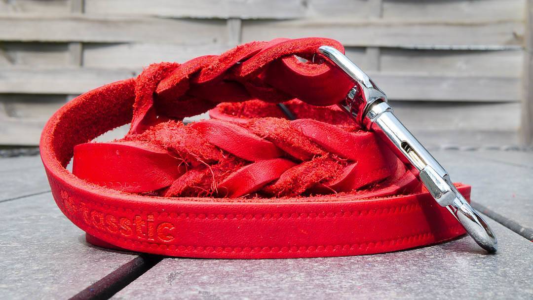 Flätat läderkoppel - tasstic - Bild 2