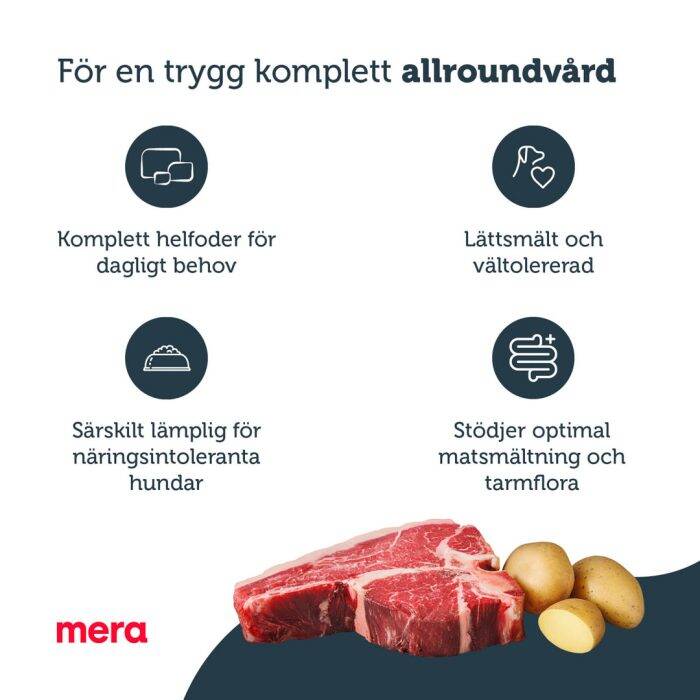 mera pure sensitive nötkött och potatis