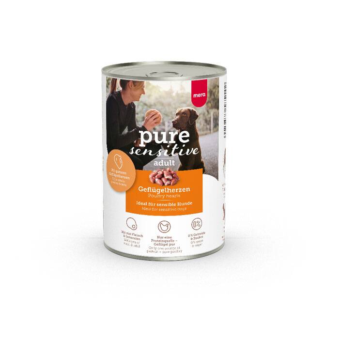 mera pure sensitive kycklinghjärta våtfoder