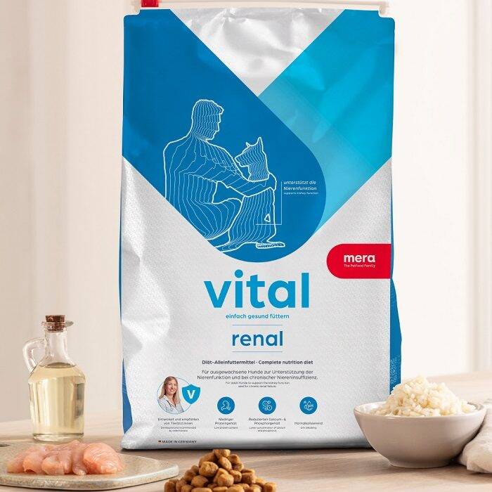mera vital dog renal, hund med njursvikt, hund med urinsten