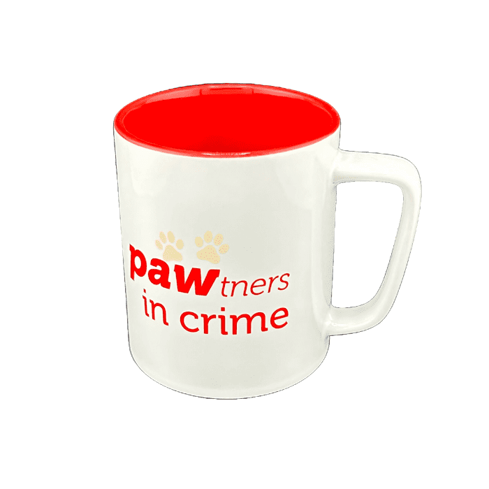 kaffemugg citat hund partner in crime pawtner in crime